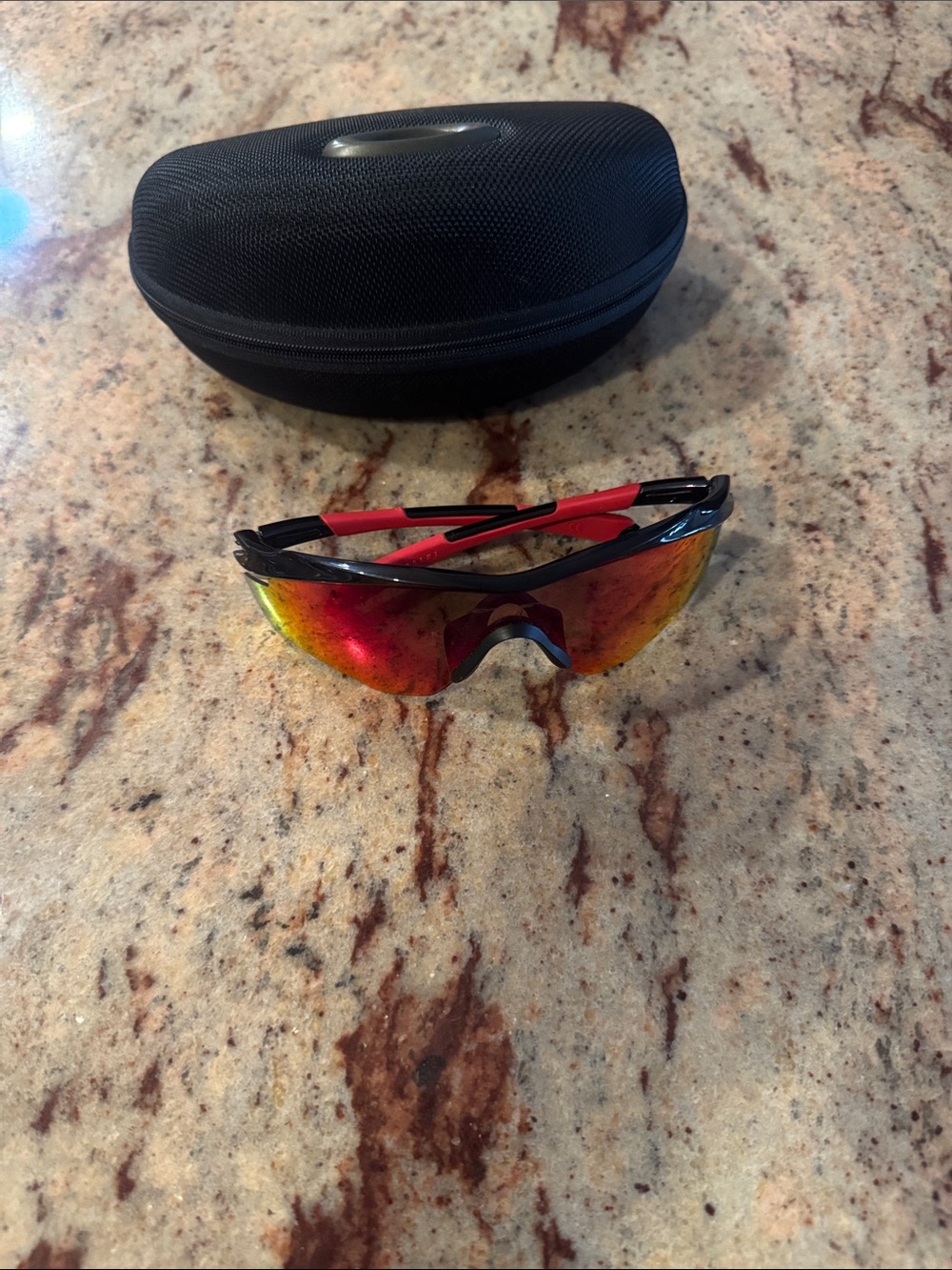 Oakley M2 Red Mirrored Sport Sunglasses